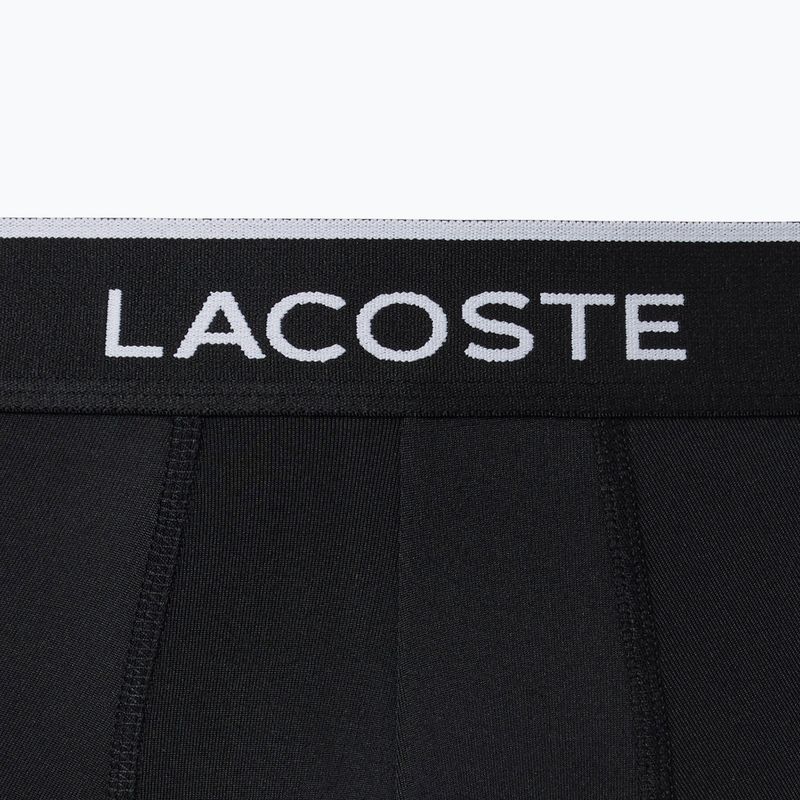 Pánské boxerky Lacoste 5H3202 Microfibra Negro 3 pack black 2