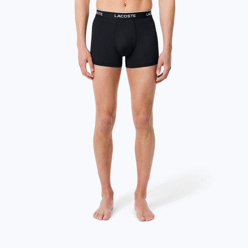 Pánské boxerky Lacoste 5H3202 Microfibra Negro 3 pack black 5