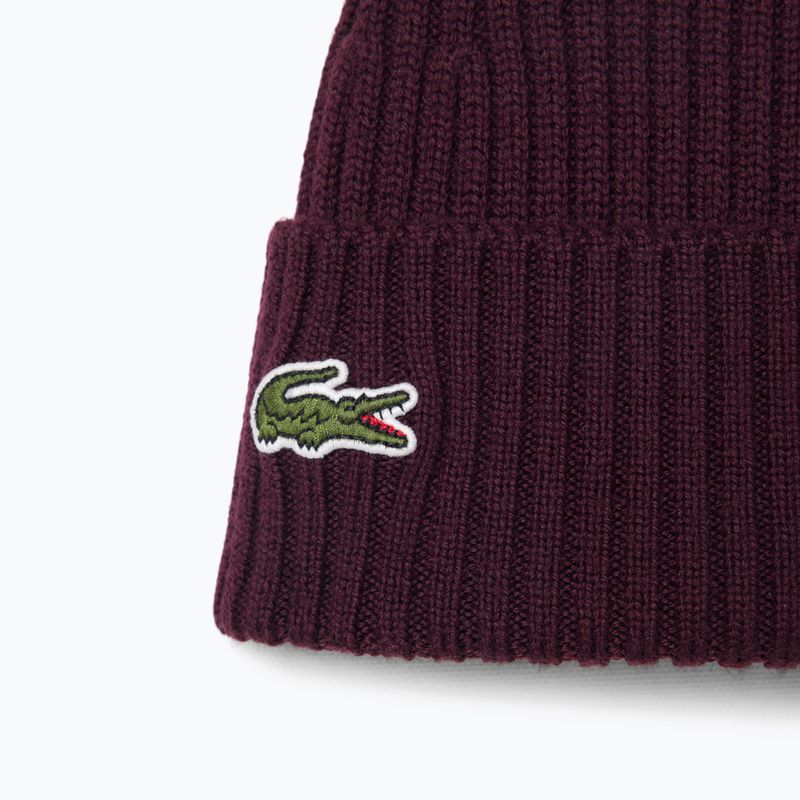 Pánská zimní čepice Lacoste RB0001 oxalis 2