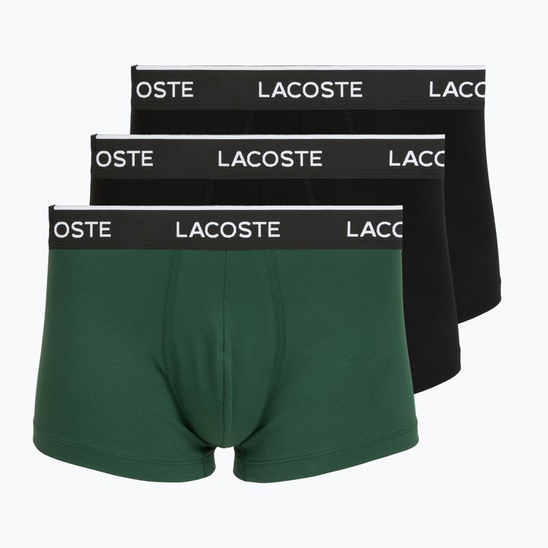 Pánské boxerky Lacoste 5H1300 3 pack black/green