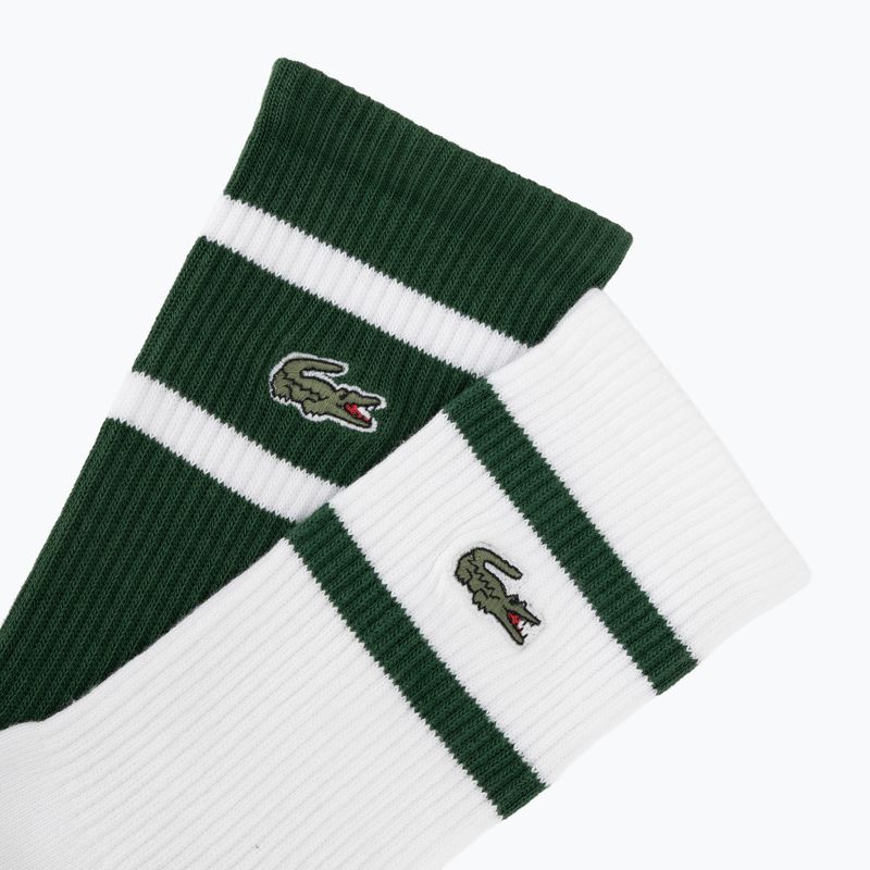 Ponožky Lacoste RA9189 Ankle 3-pak green/white 5