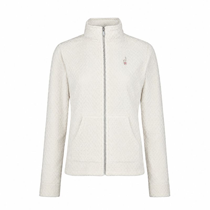 Dámská fleecová mikina Aulp Becco Coral Fleece white 1 3