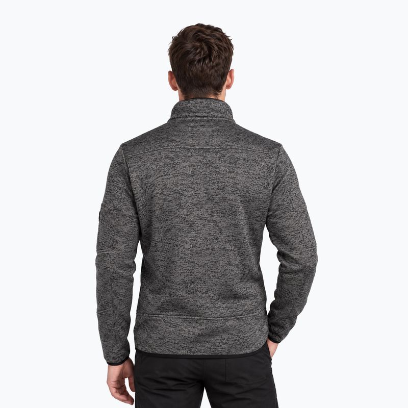 Pánská fleecová mikina Aulp Navoy Melanged Knit anthracite 1 2