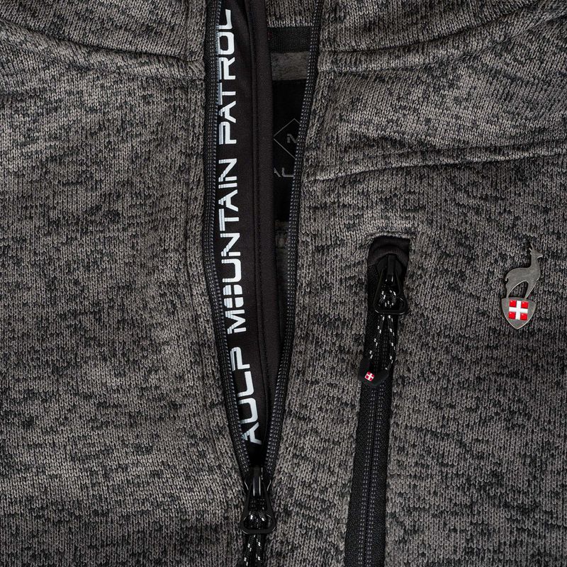 Pánská fleecová mikina Aulp Navoy Melanged Knit anthracite 1 5