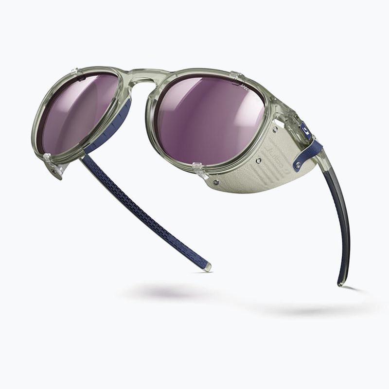 Sluneční brýle Julbo Millenium Polarized HD shiny transparent army green/white/blue 5