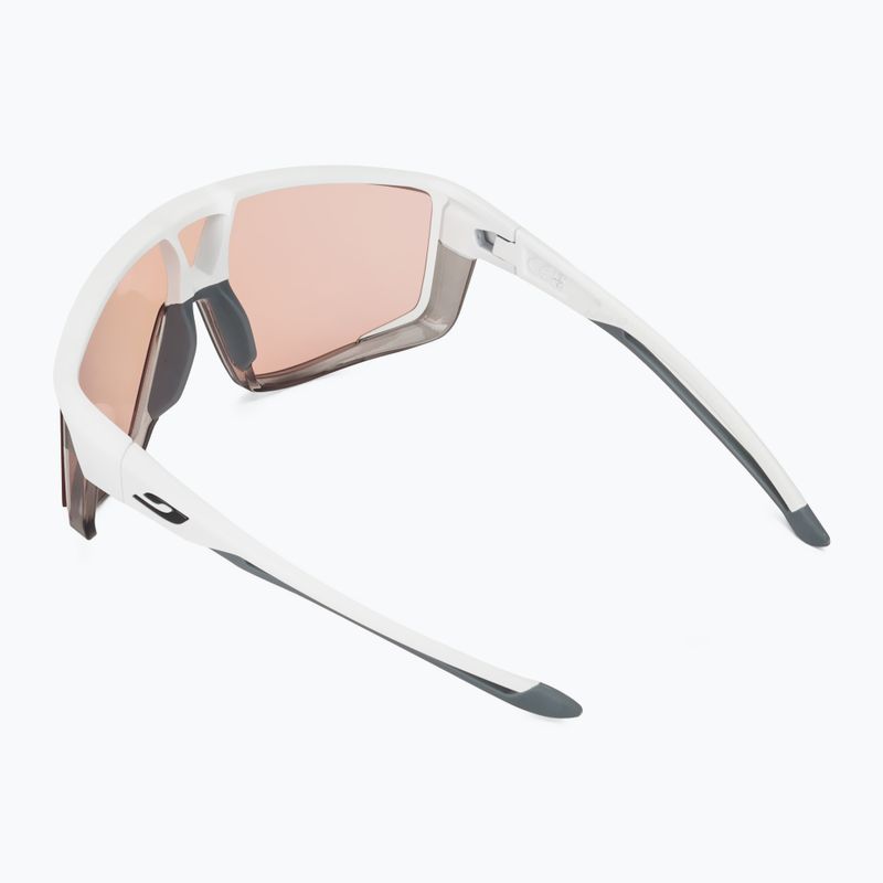 Cyklistické brýle Julbo Fury Reactiv 1-3 High Contrast matná bílá/prosvítající šedá 2