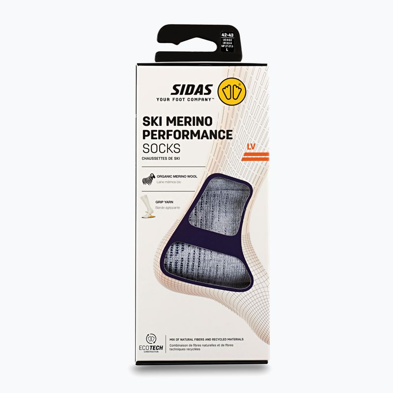 Lyžařské ponožky SIDAS Ski Merino Performance white/blue 7