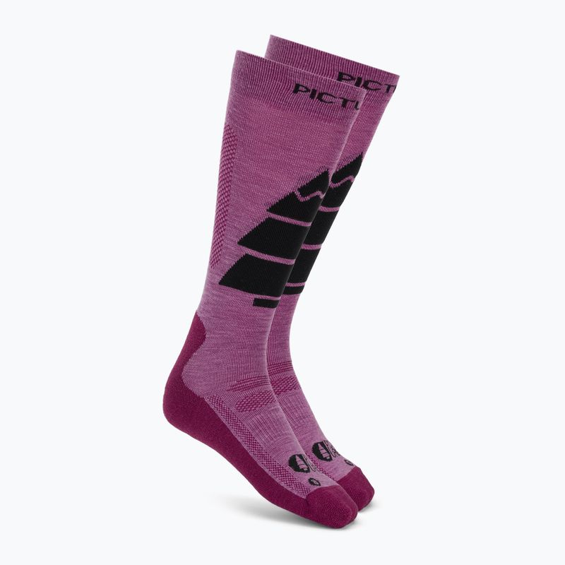 Lyžařské ponožky Picture Wooling bright magenta