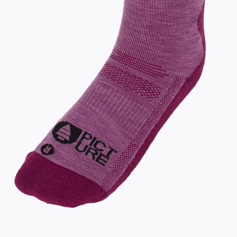 Lyžařské ponožky Picture Wooling bright magenta 3