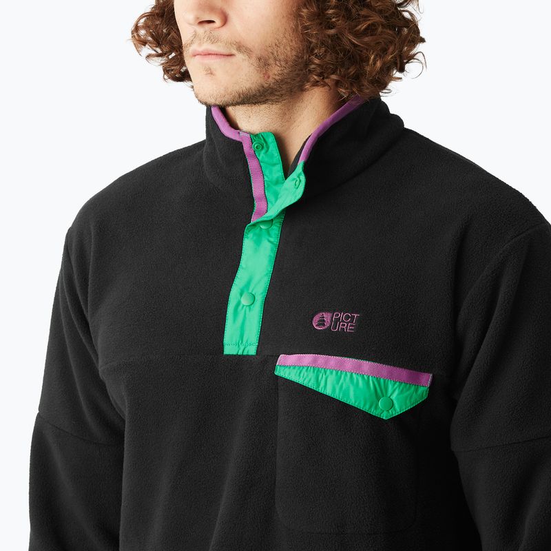Pánská lyžařská fleecová mikina Picture Arcca 1/4 Zip black 5