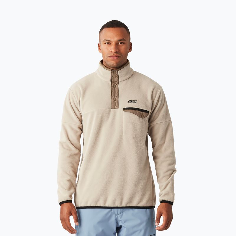 Pánská lyžařská fleecová mikina Picture Arcca 1/4 Zip pure cashmere