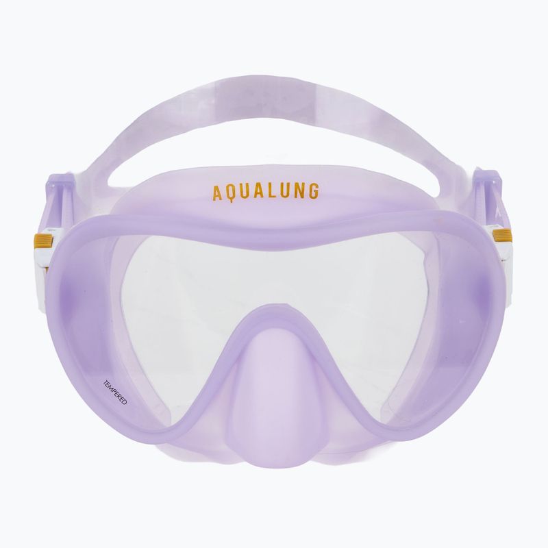 Šnorchlovací sada Aqualung Nabul maska + šnorchl + ploutve translucid purple 3