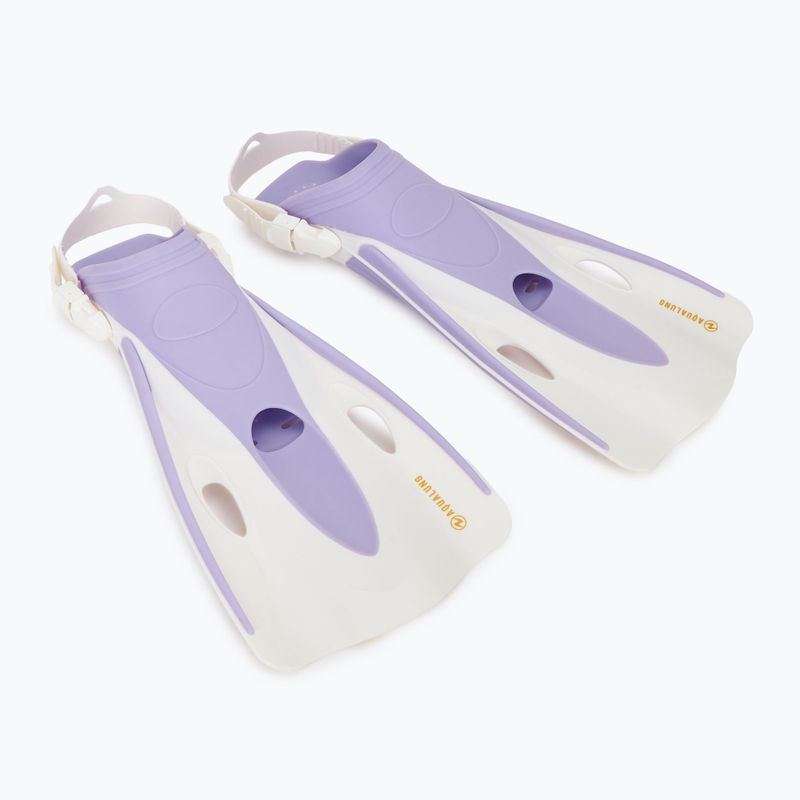 Šnorchlovací sada Aqualung Nabul maska + šnorchl + ploutve translucid purple 9