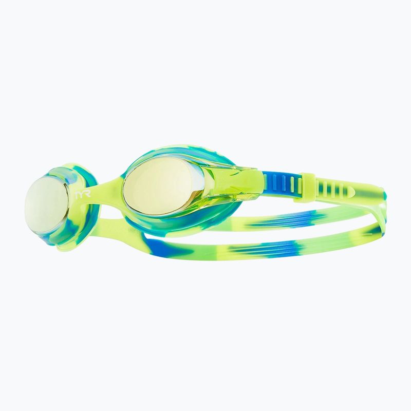 Dětské plavecké brýle TYR Swimple Tie Dye Mirrored gold/green/blue 5