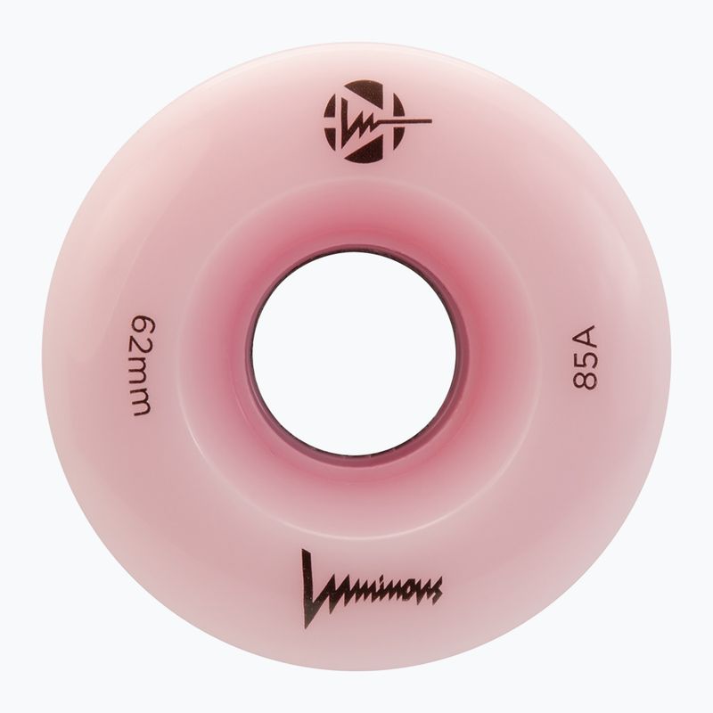 Kolečka na kolečkové brusle FR Skates Luminous Led Quad Wheel 62mm/85A Sixies 6LED X4 flamingo 3