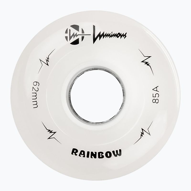 Kolečka na kolečkové brusle FR Skates Luminous Led Quad Wheel 62mm/85A Sixies 6LED X4 rainbow/white 3