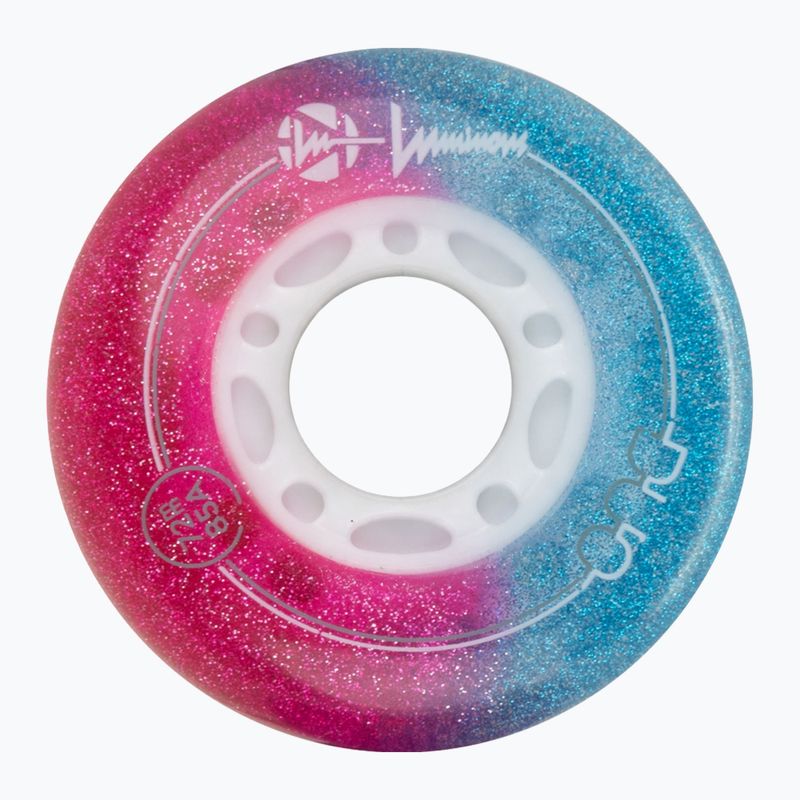 Kolečka na kolečkové brusle Luminous Led Wheels Duo 72mm/85A X4 galaxy/purple 3