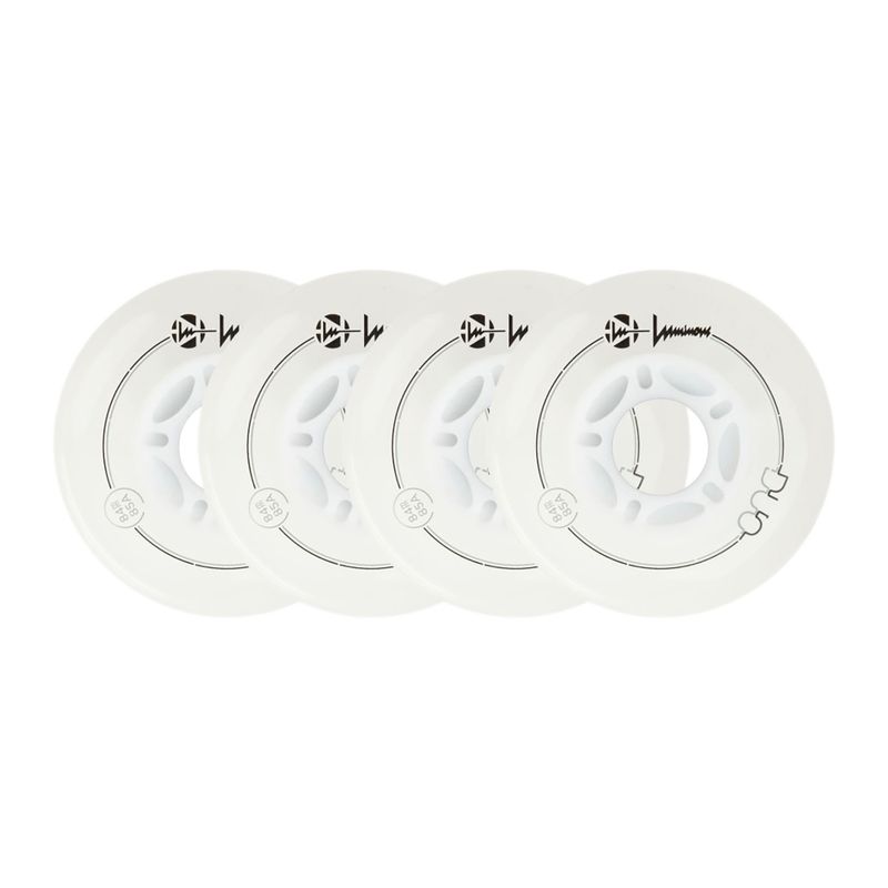 Kolečka na kolečkové brusle Luminous Led Wheels Duo 84mm/85A X4 white/red 6