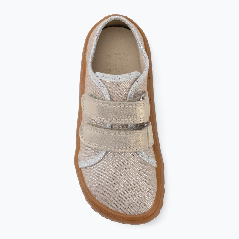 Dětské barefoot boty Froddo Canvas gold shine 5