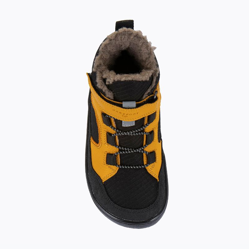 Dětské barefoot sněhule Froddo Barefoot Up Path Tex black/yellow 14