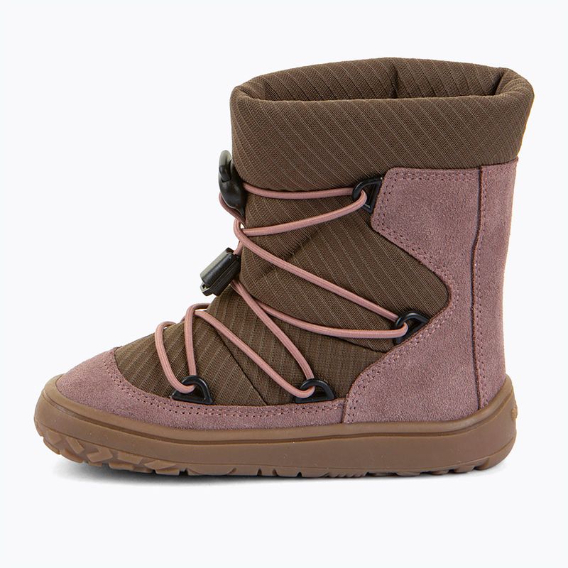 Dětské barefoot sněhule Froddo Barefoot Tex Track Wool dark pink 9