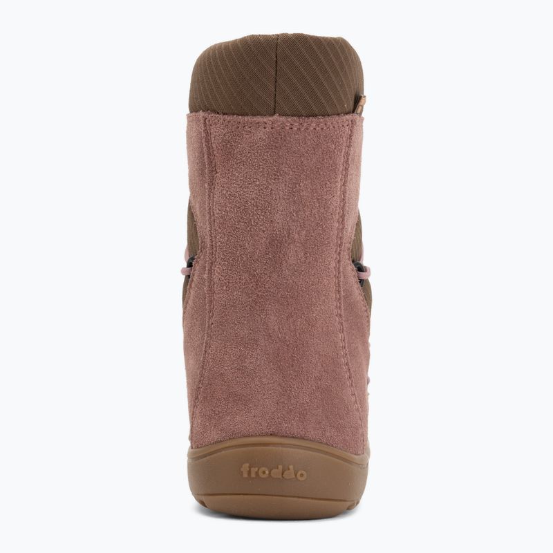 Dětské barefoot sněhule Froddo Barefoot Tex Track Wool dark pink 6