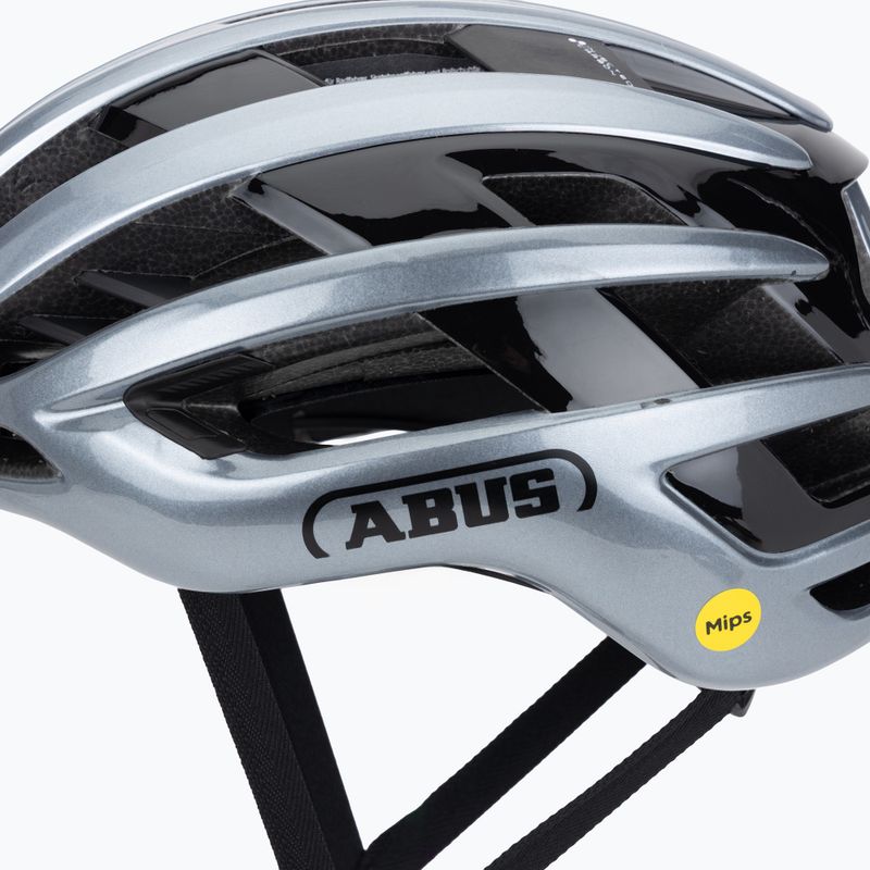 Cyklistická helma ABUS Airbreaker 2.0 Mips graphite silver 7