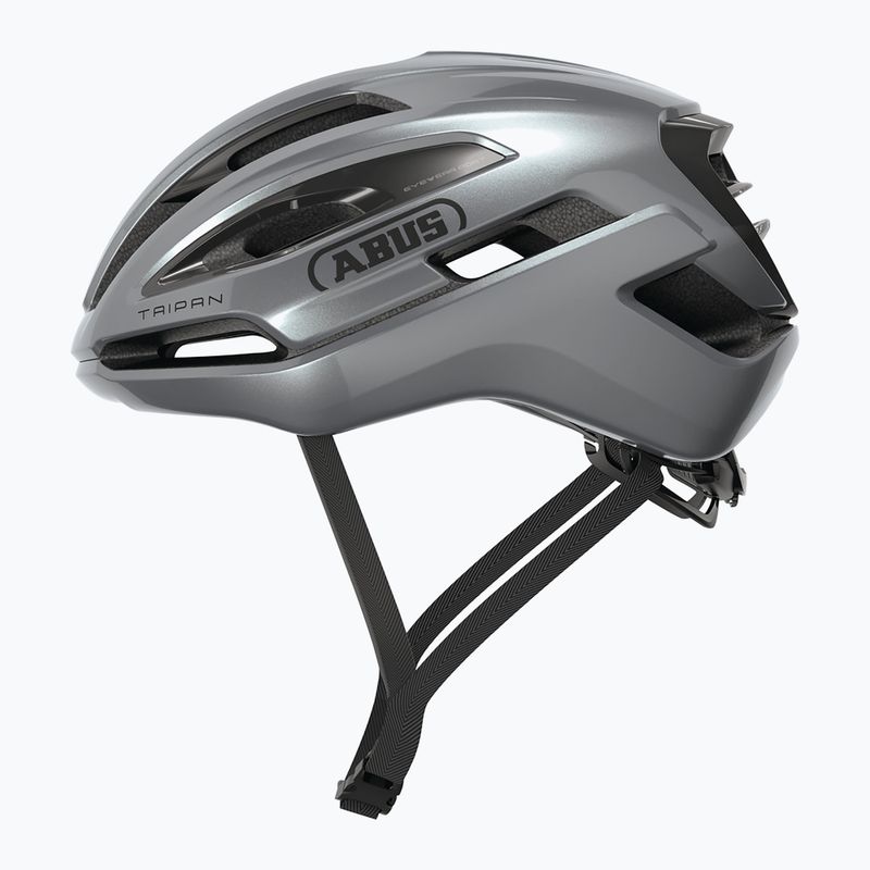 Cyklistická helma ABUS Taipan graphite silver 2