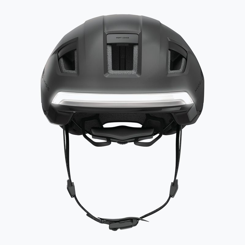 Cyklistická helma s blinkry ABUS Hyp-E volcano titan 5