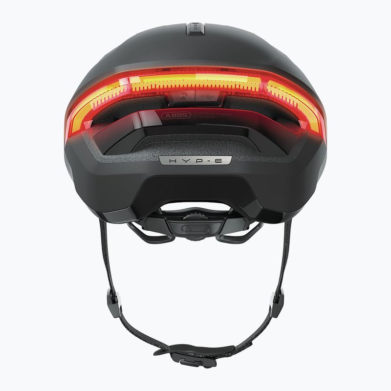 Cyklistická helma s blinkry ABUS Hyp-E volcano titan 6