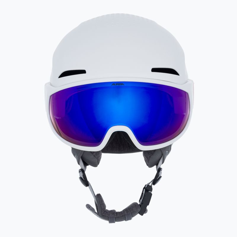 Lyžařská helma Alpina Alto Q-Lite white matt/blue revo 2