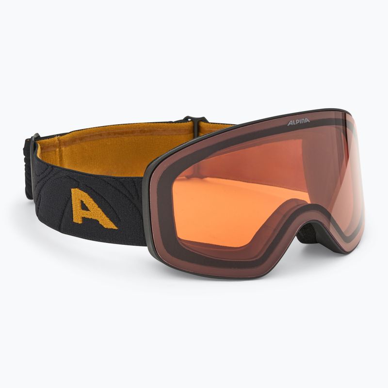 Lyžařské brýle Alpina Ladis Q black/ gold matt/ gold