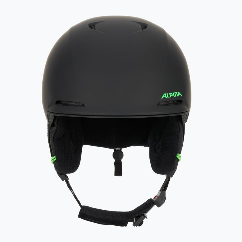 Dětská lyžařská helma Alpina Brix black/ neon matt 2