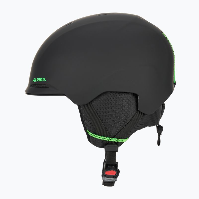 Dětská lyžařská helma Alpina Brix black/ neon matt 3