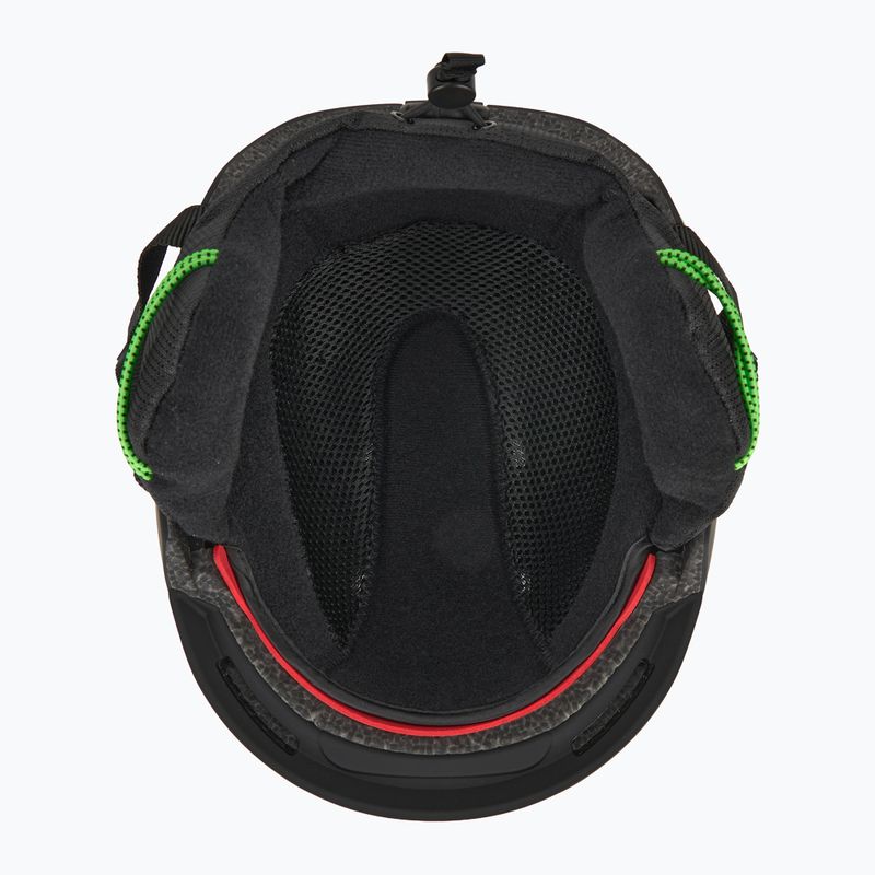 Dětská lyžařská helma Alpina Brix black/ neon matt 5