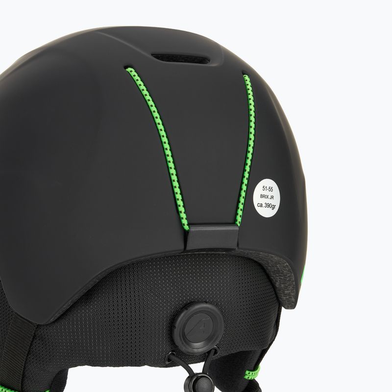 Dětská lyžařská helma Alpina Brix black/ neon matt 8