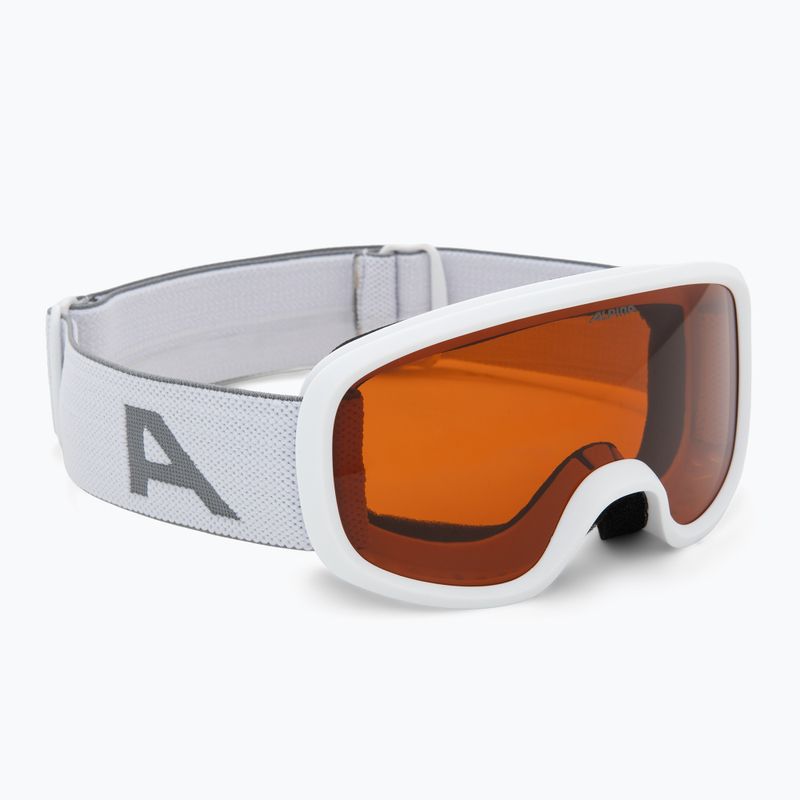 Dětské lyžařské brýle Alpina Piney 2.0 matte white/orange