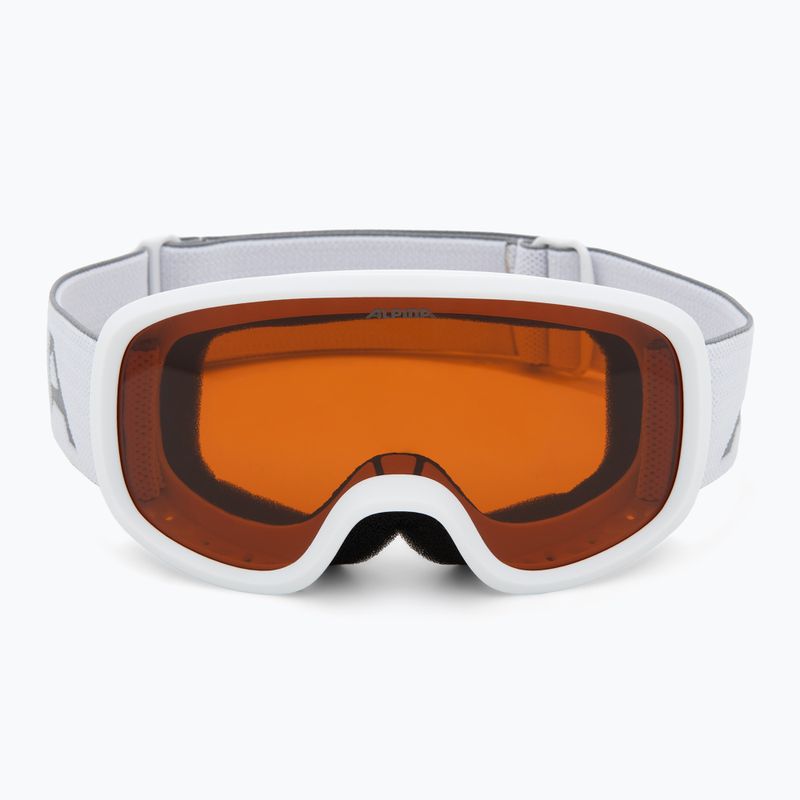 Dětské lyžařské brýle Alpina Piney 2.0 matte white/orange 2