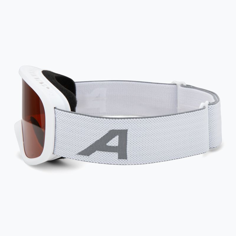 Dětské lyžařské brýle Alpina Piney 2.0 matte white/orange 4