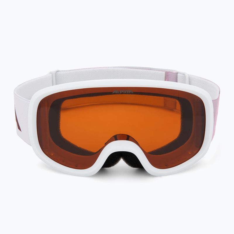 Dětské lyžařské brýle Alpina Piney 2.0 white/rose matt/orange 2