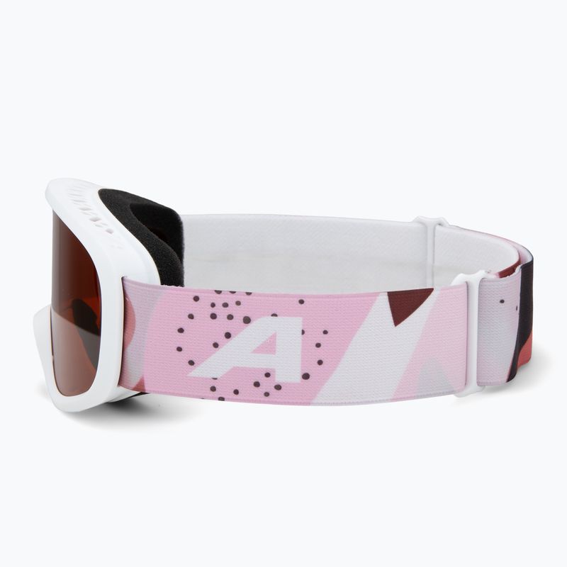 Dětské lyžařské brýle Alpina Piney 2.0 white/rose matt/orange 4