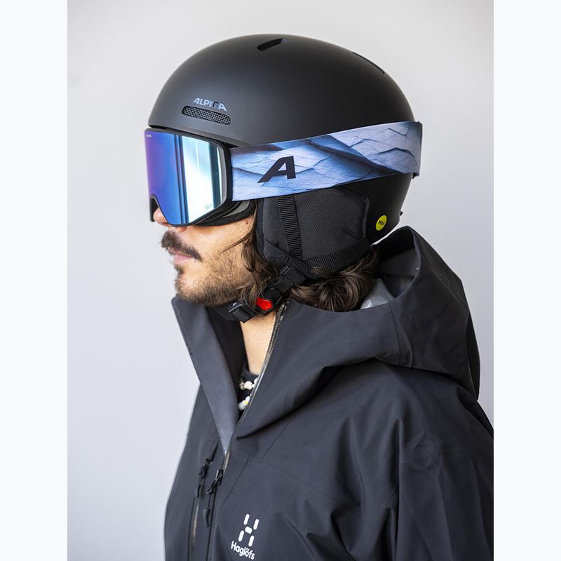 Lyžařské brýle Alpina Venet M Q-Lite black/blue matt 5