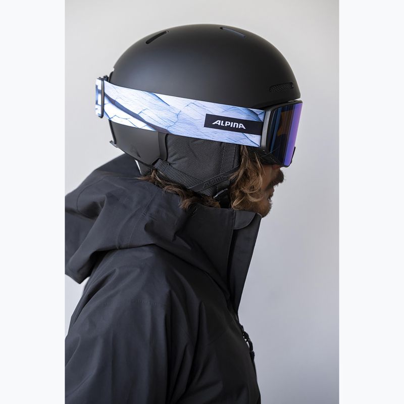 Lyžařské brýle Alpina Venet M Q-Lite black/blue matt 6