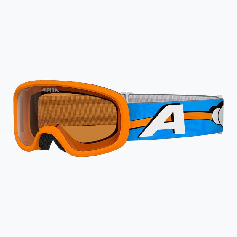 Dětské lyžařské brýle Alpina Piney 2.0 orange/blue matt