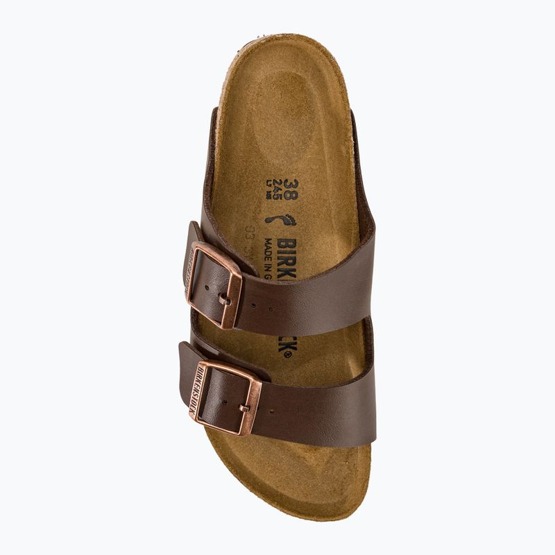 Pantofle BIRKENSTOCK Arizona BF Narrow dark brown 5