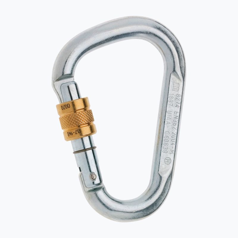 Lezecká karabina EDELRID Steel HMS Screw silver