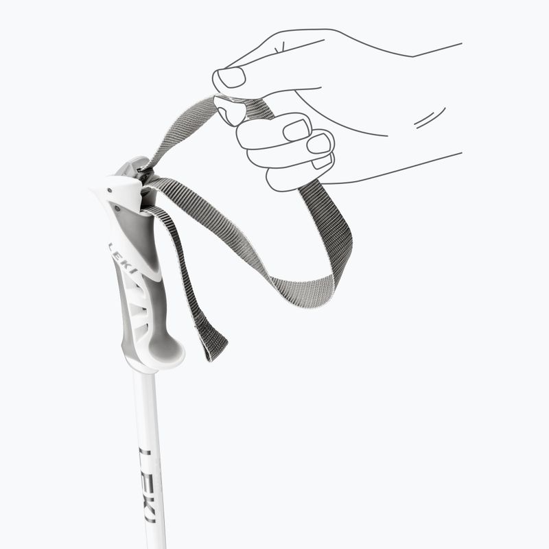 Dámské lyžařské hole LEKI Bliss silvergrey/white/rose gold 5