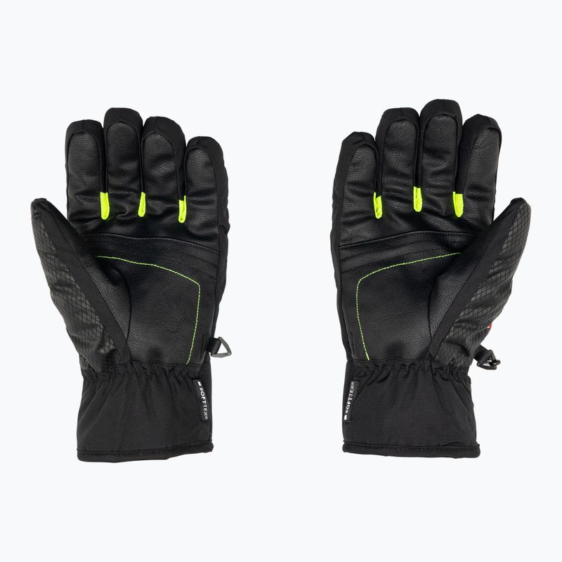 Lyžařské rukavice LEKI WCR Team 3D Junior black ice/lemon 3