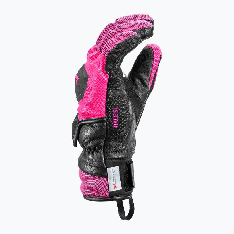 Dámské lyžařské rukavice  LEKI WCR Venom SL 3D black/ pink 10