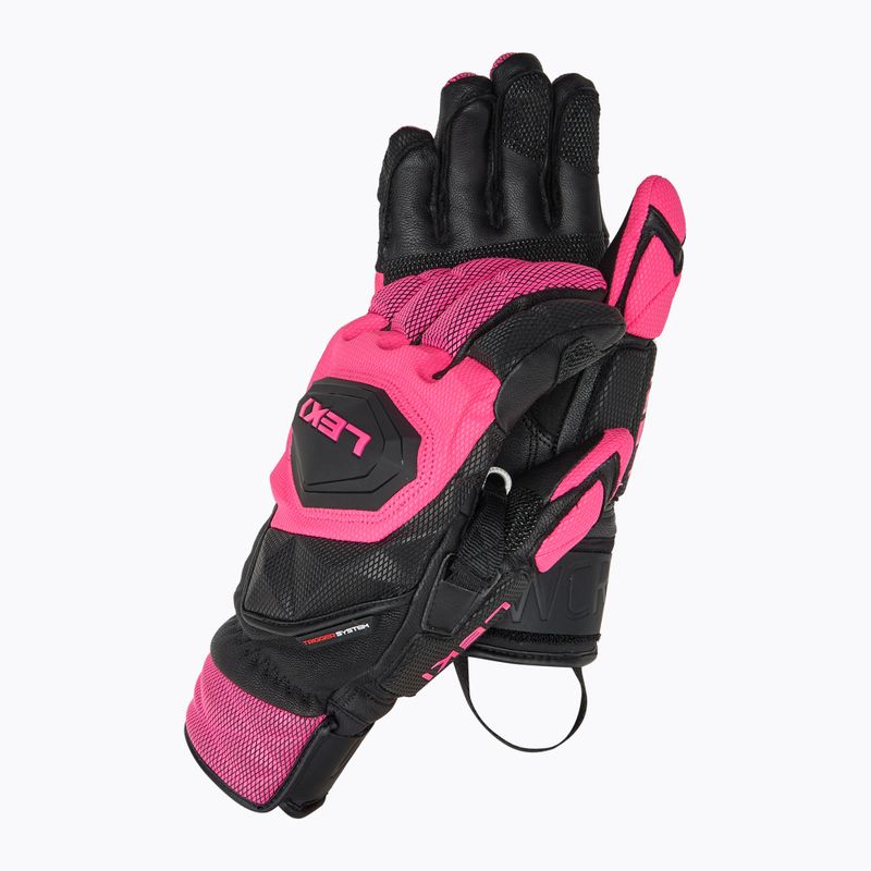 Dámské lyžařské rukavice  LEKI WCR Venom SL 3D black/ pink 2